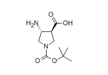 (3S,4R)-4-Amino-1-(tert-butoxycarbonyl)pyrrolidine-3-carboxylic acid 369623-85-8
